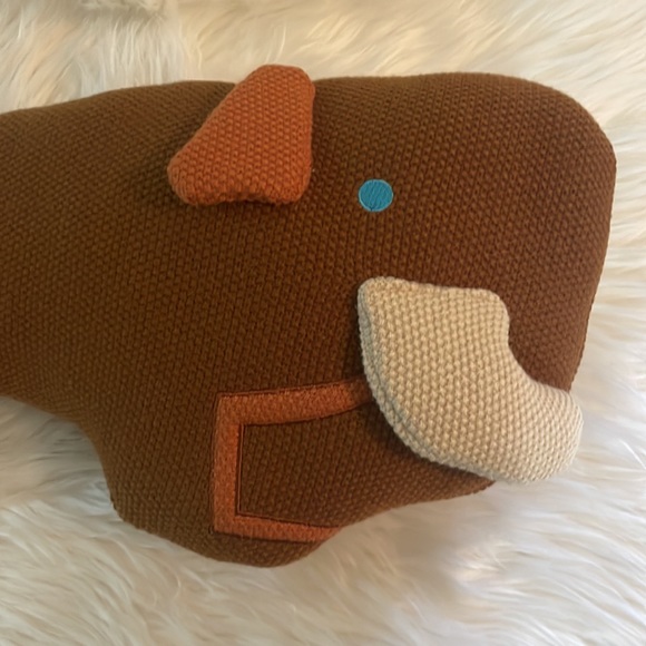 NEW WITH TAGS! Christian Robinson Wooly Mammoth Figural Pillow Stuffed Animal - Picture 3 of 9